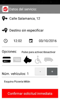 TAXI ZARAGOZA android App screenshot 2