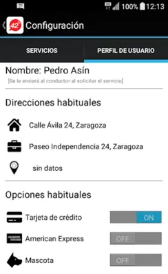 TAXI ZARAGOZA android App screenshot 3